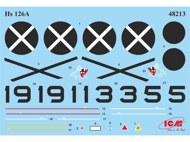 ICM48213 - 1/48 ICM Hs 126A-1 with bomb rack, Condor Legion Reconnaissance Plane