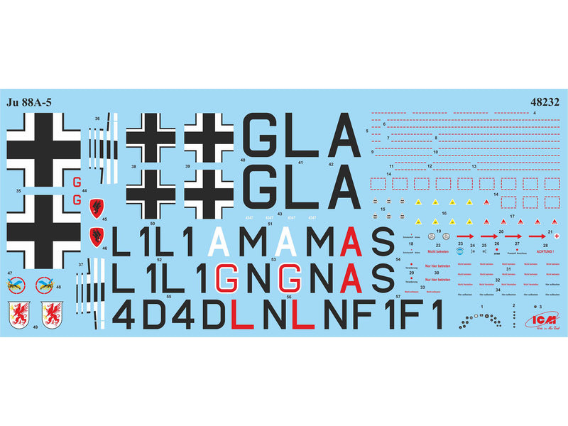 ICM48232 - 1/48 ICM Ju 88A-5, WWII German Bomber
