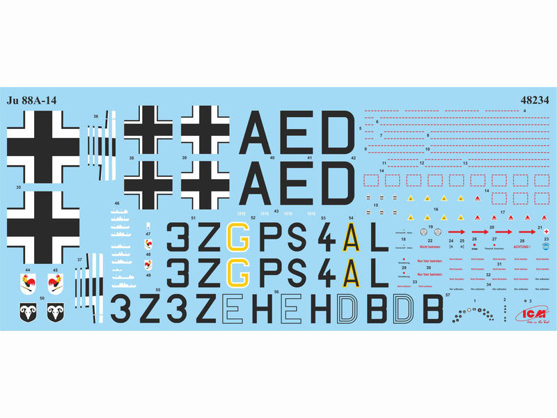 ICM48234 - 1/48 ICM Ju 88A-14, WWII German Bomber
