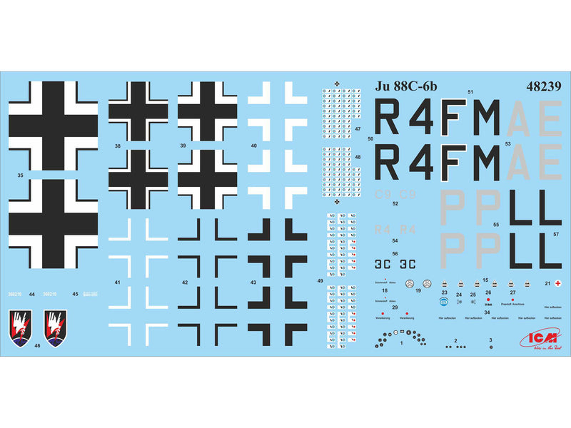 ICM48239 - 1/48 ICM Ju 88C-6b, WWII German Night Fighter
