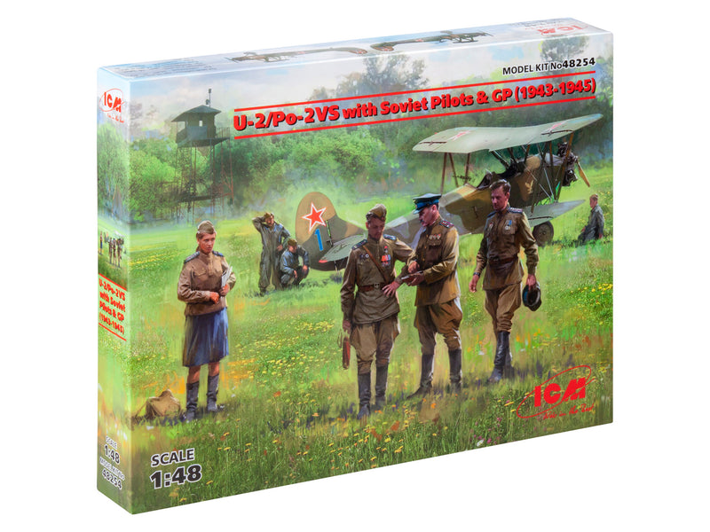 ICM48254 - 1/48 ICM U-2/Po-2VS with Soviet Pilots & GP (1943-1945)