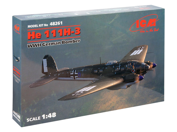ICM48261 - 1/48 ICM He 111H-3, WWII German Bomber