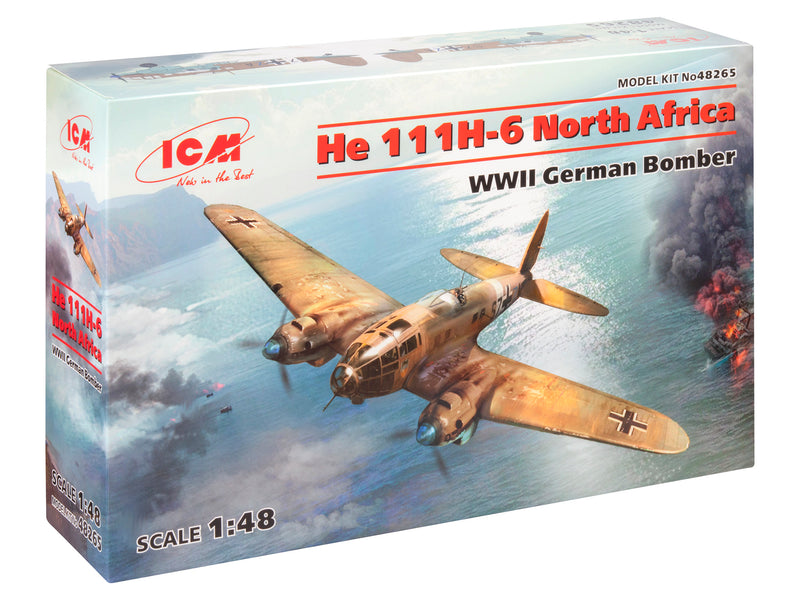 ICM48265 - 1/48 ICM He 111H-6 North Africa, WWII German Bomber
