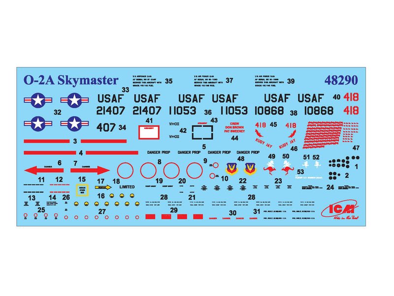ICM48290 - 1/48 ICM Cessna O-2A Skymaster, American Reconnaissance Aircraft