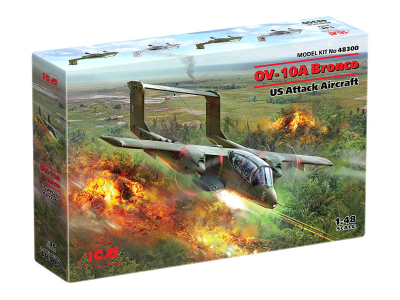 ICM48300 - 1/48 ICM OV-10A Bronco US Attack Aircraft Plastic Model Kit
