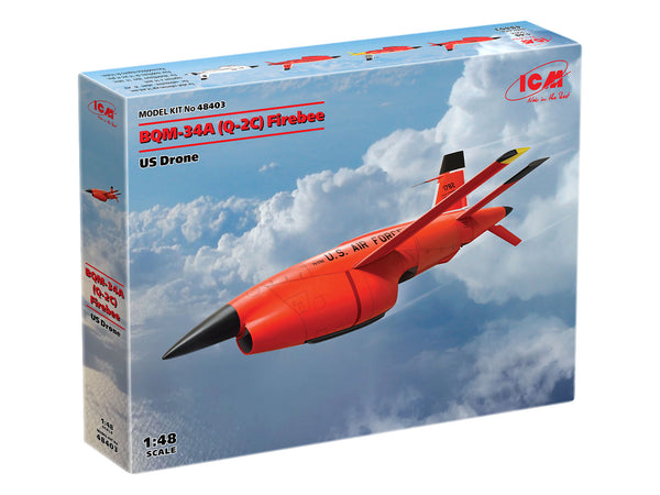 ICM48403 - 1/48 ICM Q-2C (BQM-34A) Firebee, US Drone (2 airplanes and pilons) (100% new molds)