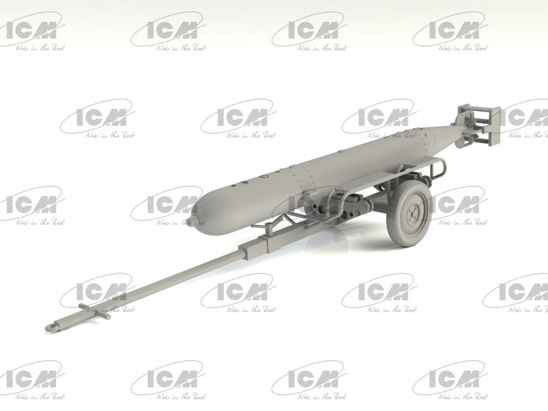ICM48404 - 1/48 ICM WWII German Torpedo Trailer (100% new molds)