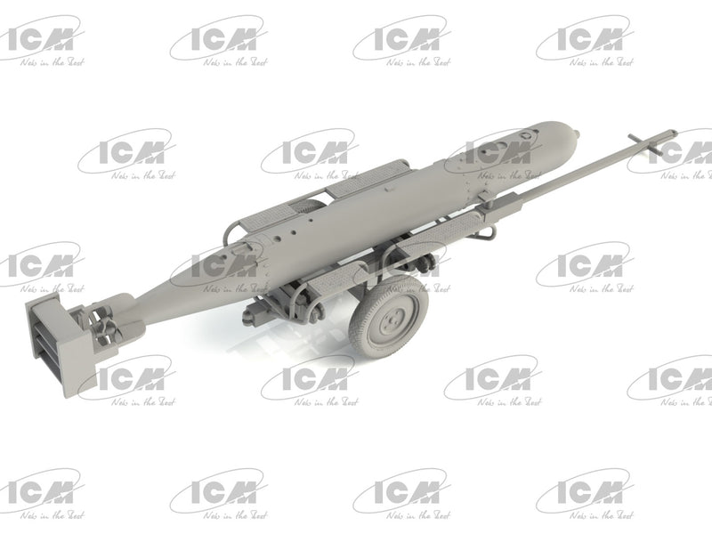 ICM48404 - 1/48 ICM WWII German Torpedo Trailer (100% new molds)