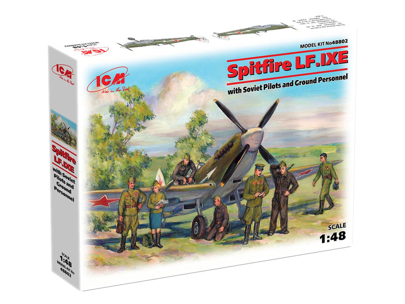 ICM48802 - 1/48 ICM Spitfire LF.IXE with Soviet Pilots and Ground Personnel