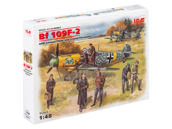 ICM48803 - 1/48 ICM Bf 109F-2 with German Pilots and Ground Personnel