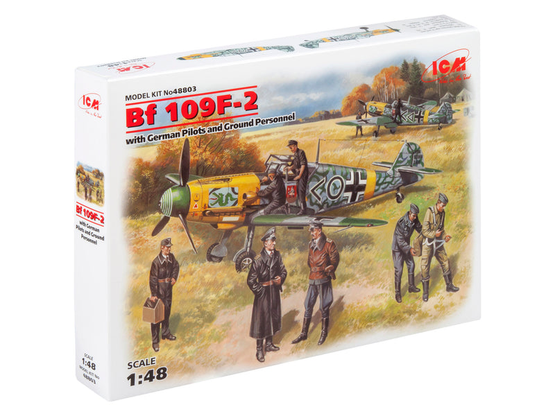 ICM48803 - 1/48 ICM Bf 109F-2 with German Pilots and Ground Personnel