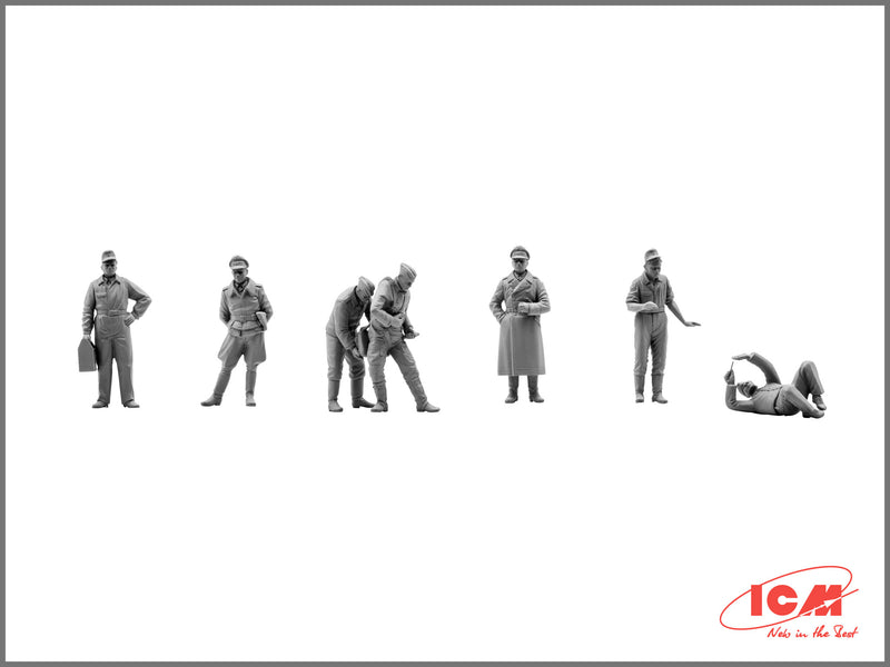 ICM48803 - 1/48 ICM Bf 109F-2 with German Pilots and Ground Personnel