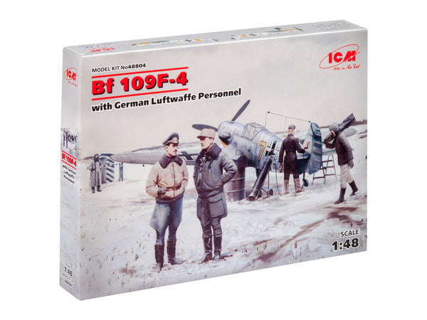 ICM48804 - 1/48 ICM Bf 109F-4 with German Luftwaffe Personnel