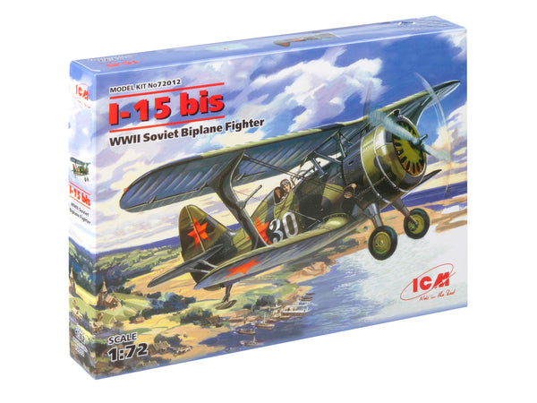 ICM72012 - 1/72 ICM I-15 bis, WWII Soviet Biplane Fighter