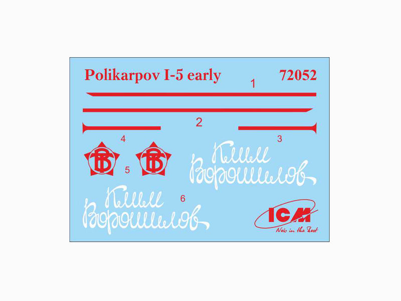 ICM72052 - 1/72 ICM I-5 (early), Soviet Biplane Fighter