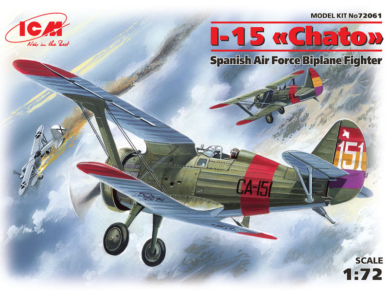 ICM72061 - 1/72 ICM I-15 "Chato", Spanish Air Force Biplane Fighter