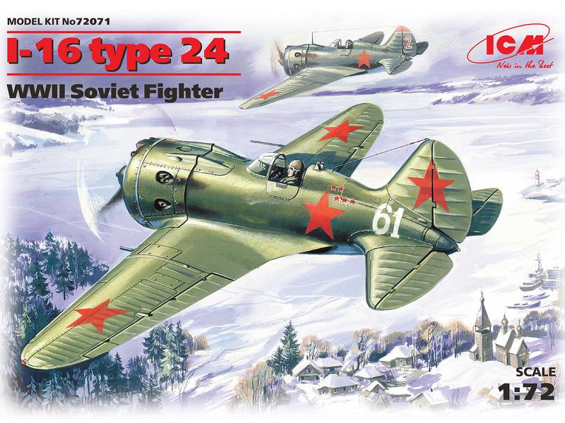 ICM72071 - 1/72 ICM I-16 type 24, WWII Soviet Fighter