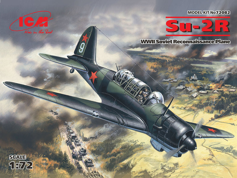 ICM72082 - 1/72 ICM Su-2R, WWII Soviet Reconnaissance Plane