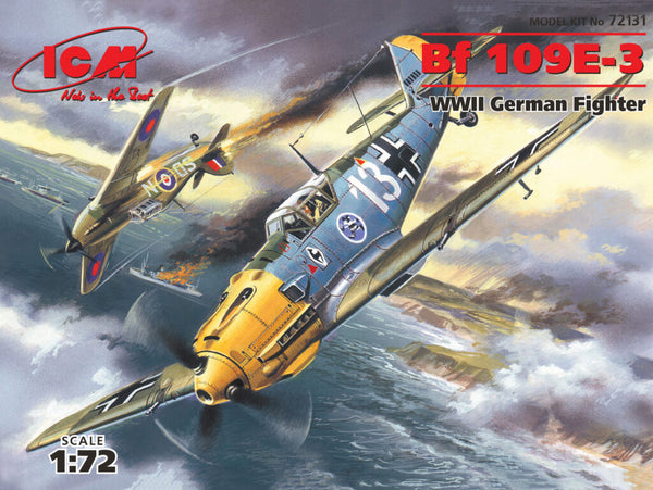 ICM72131 - 1/72 ICM Messerschmitt Bf 109E-3, WWII German Fighter