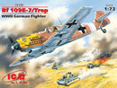 ICM72133 - 1/72 ICM Messerschmitt Bf 109E-7/Trop, WWII German Fighter