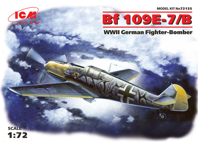ICM72135 - 1/72 ICM Messerschmitt Bf 109E-7/B, WWII German Fighter-Bomber
