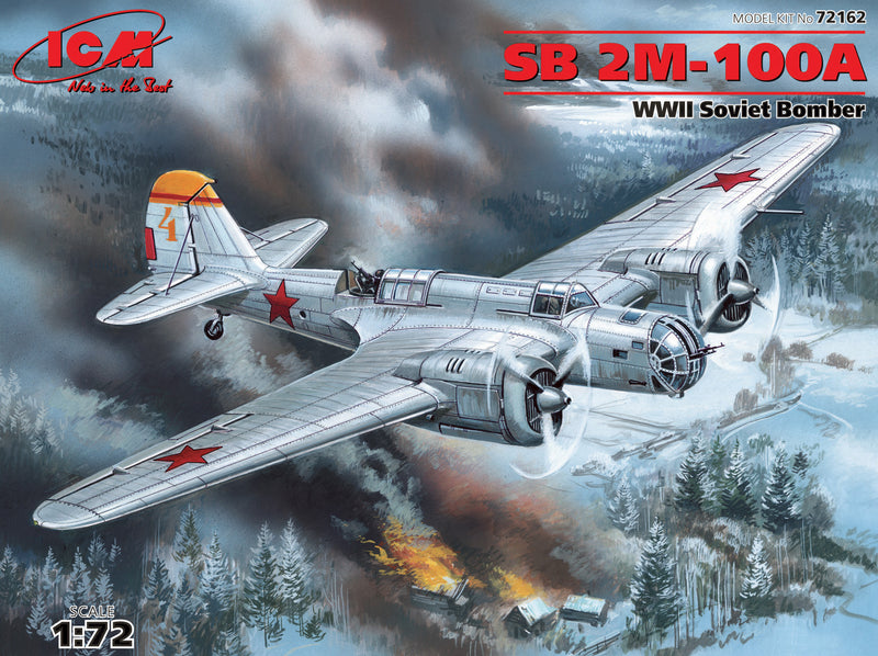 ICM72162 - 1/72 ICM SB 2M-100A, WWII Soviet Bomber