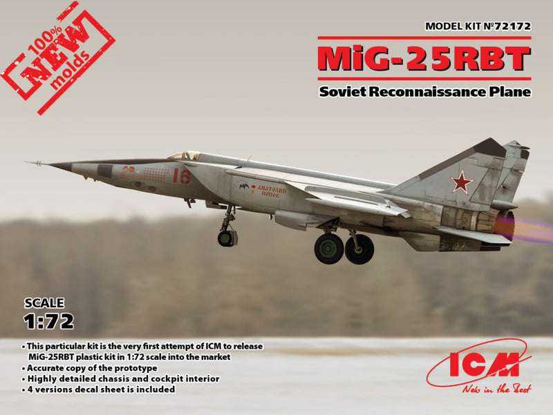 ICM72172 - 1/72 ICM MiG-25 RBT, Soviet Reconnaissance Plane