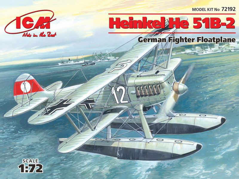 ICM72192 - 1/72 ICM Heinkel He 51B-2, German Floatplane Fighter