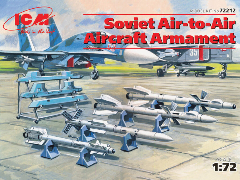 ICM72212 - 1/72 ICM Soviet Air-to-Air Aircraft Armament (R-27ER, R-27ET,  R-73, R-77 missiles)