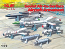 ICM72213 - 1/72 ICM Soviet Air-to-Surface Aircraft Armament (X-29T, X-31P, X-59M missiles, B-13L, B-8M1 rocket containers, KAB-500Kr bombs)