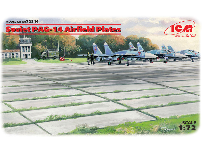 ICM72214 - 1/72 ICM Soviet PAG-14 Airfield Plates (32 pieces) (362Â—216 mm)