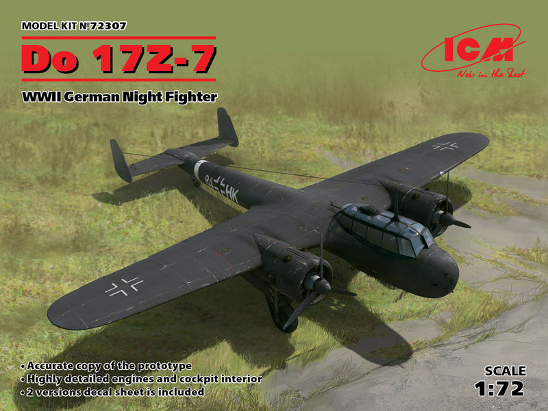 ICM72307 - 1/72 ICM Do 17Z-7, WWII German Night Fighter