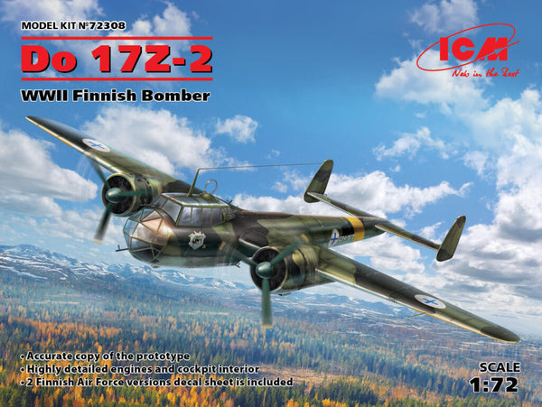 ICM72308 - 1/72 ICM Do 17Z-2, WWII Finnish Bomber