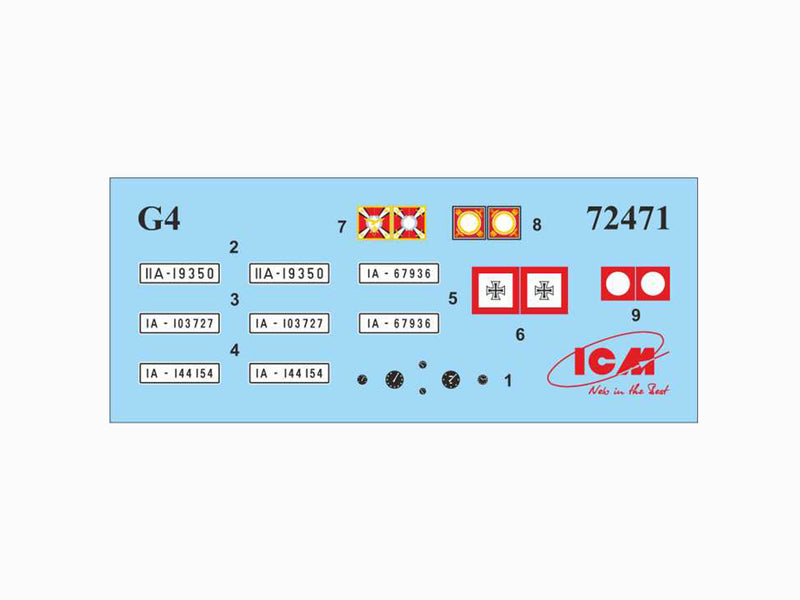 ICM72472 - 1/72 ICM G4 (1935 production) Soft Top, WWII German Staff Car, snap fit/no glue