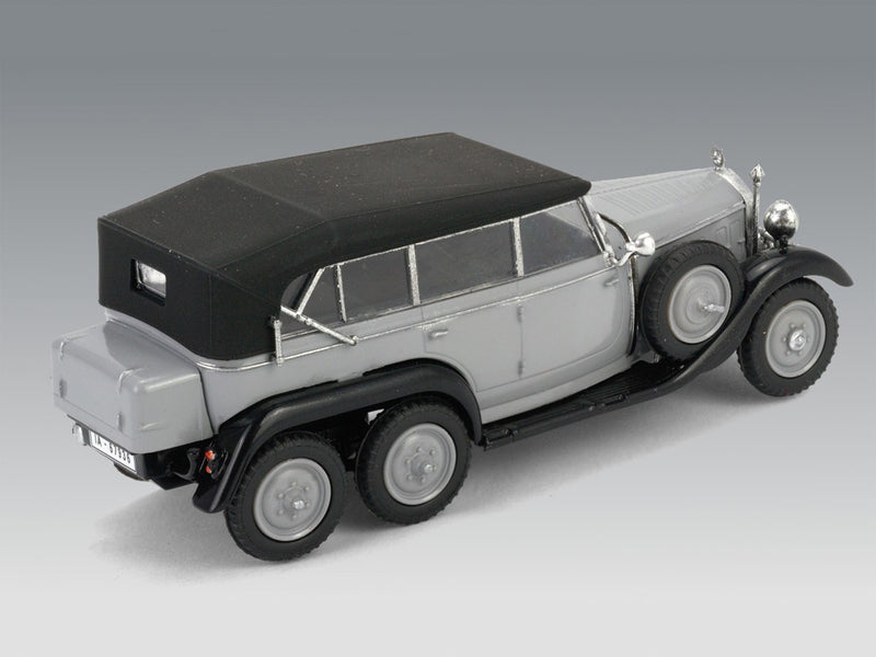 ICM72472 - 1/72 ICM G4 (1935 production) Soft Top, WWII German Staff Car, snap fit/no glue