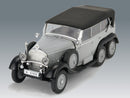 ICM72472 - 1/72 ICM G4 (1935 production) Soft Top, WWII German Staff Car, snap fit/no glue