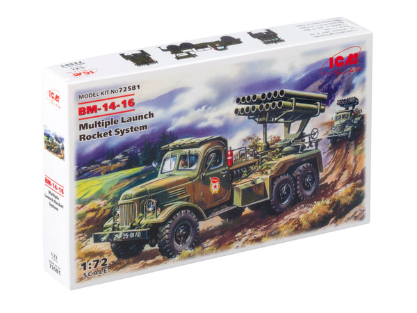 ICM72581 - 1/72 ICM BM-14-16, Multiple Launch Rocket System on ZiL-157 base