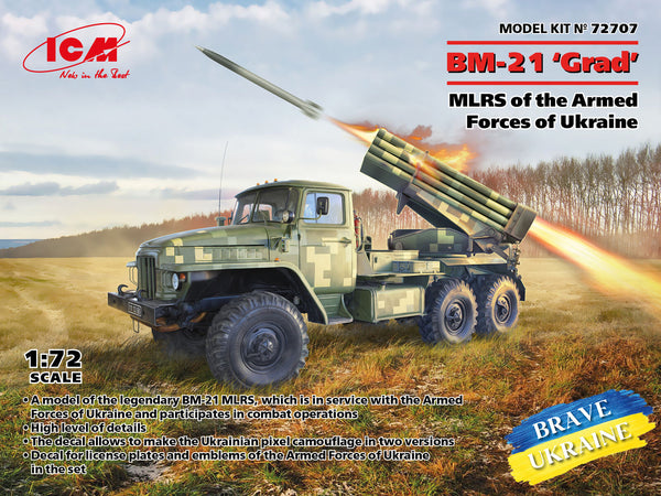 BM-21 Grad MLRS Ukranian 1:72