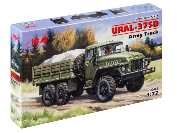 ICM72711 - 1/72 ICM URAL-375D, Army Truck
