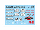 ICMDS3504 - 1/35 ICM Wehrmacht Cars (3 Kits) Kadett, Kapitan,  Admiral Saloon