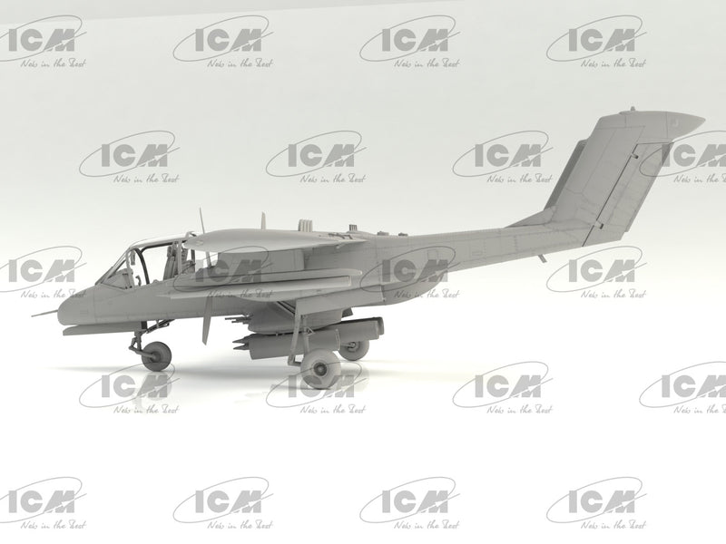 ICMDS4803 - 1/48 Vietnam USAF Airfield (Cessna O-2A, OV-10 Bronco & Figures)