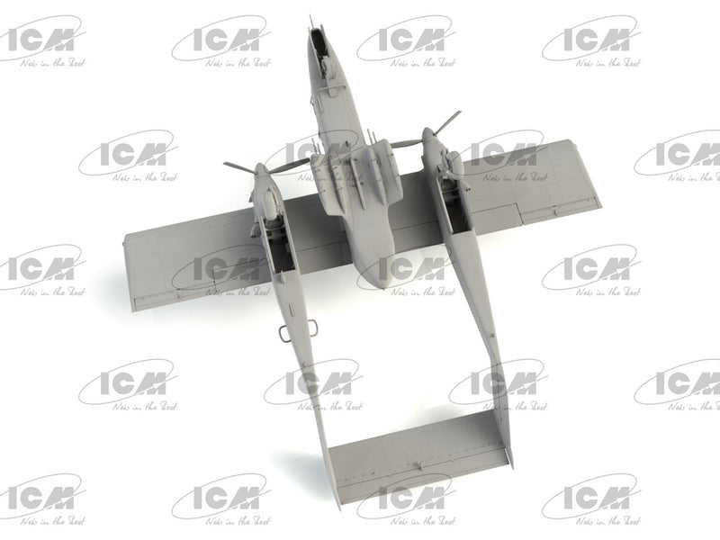 ICMDS4803 - 1/48 Vietnam USAF Airfield (Cessna O-2A, OV-10 Bronco & Figures)