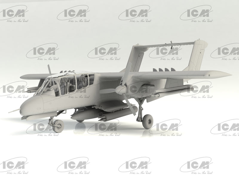 ICMDS4803 - 1/48 Vietnam USAF Airfield (Cessna O-2A, OV-10 Bronco & Figures)