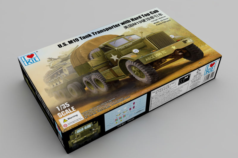U.S. M19 Tank Transporter With Hard Top Cab