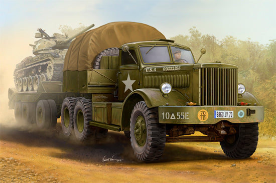 U.S. M19 Tank Transporter With Hard Top Cab