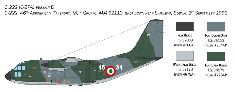 Italeri 1450 C-27J Spartan / G.222