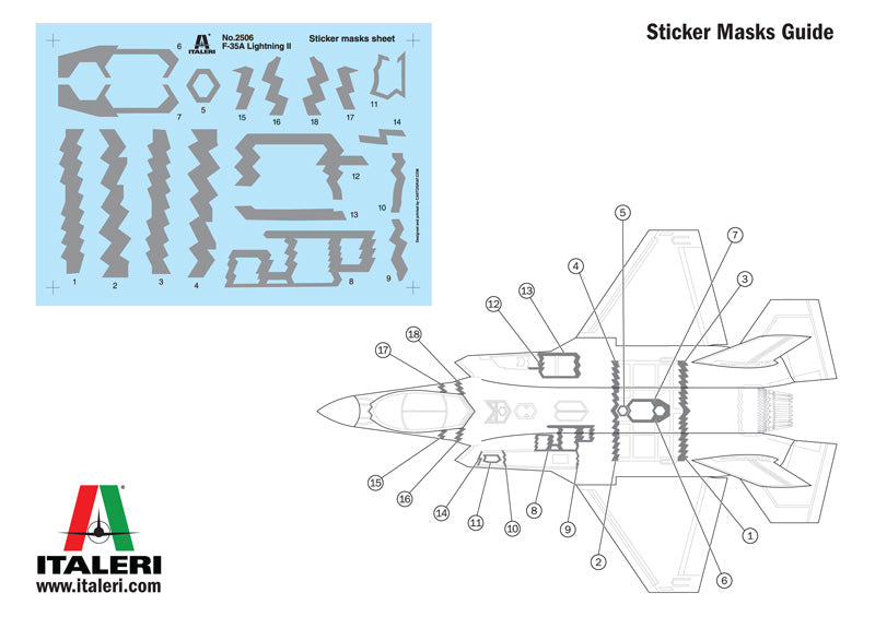 Italeri 2506 Beaker 1: 32 Scale Lockheed F 35 Lighting II Aircraft