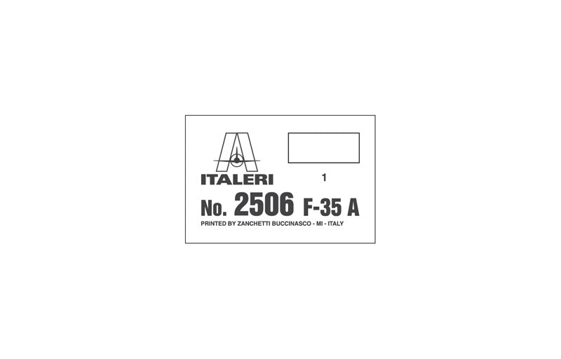 Italeri 2506 Beaker 1: 32 Scale Lockheed F 35 Lighting II Aircraft