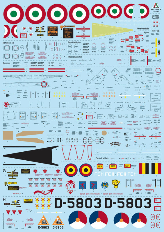 Italeri ITA2509 1: 32 TF-104G Starfighter [Model Building Kit]