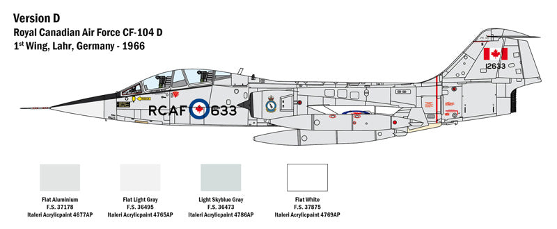 Italeri ITA2509 1: 32 TF-104G Starfighter [Model Building Kit]